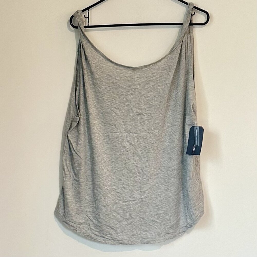NWT Melrose and Market Gray Twist Strap Tank Top - 2X
